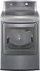 LG - SteamDryer 7.3 Cu. Ft. 14-Cycle Ultra-Large Capacity Steam Gas Dryer - Graphite Steel-Front_Standard
