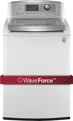 WT1201CW  LG WaveForce 4.3 cu. ft. Top Load Washer - White