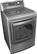 Alt View Standard 3. LG - SteamDryer 7.3 Cu. Ft. 14-Cycle Ultra-Large Capacity Steam Electric Dryer - Graphite Steel.