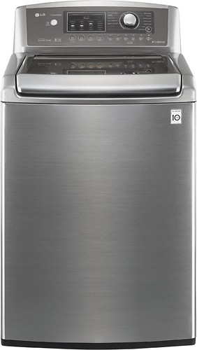  LG - 4.7 Cu. Ft. 14-Cycle Ultra-Large Capacity High-Efficiency Top-Loading Washer - Graphite Steel