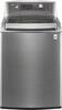 LG - 4.7 Cu. Ft. 14-Cycle Ultra-Large Capacity High-Efficiency Top-Loading Washer - Graphite Steel-Front_Standard