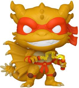 Funko - POP! Animation: Godzilla x Teenage Mutant Ninja Turtles - Michelangelo x King Ghidorah (TMNT) - COLLECTIBLES - Multicolor