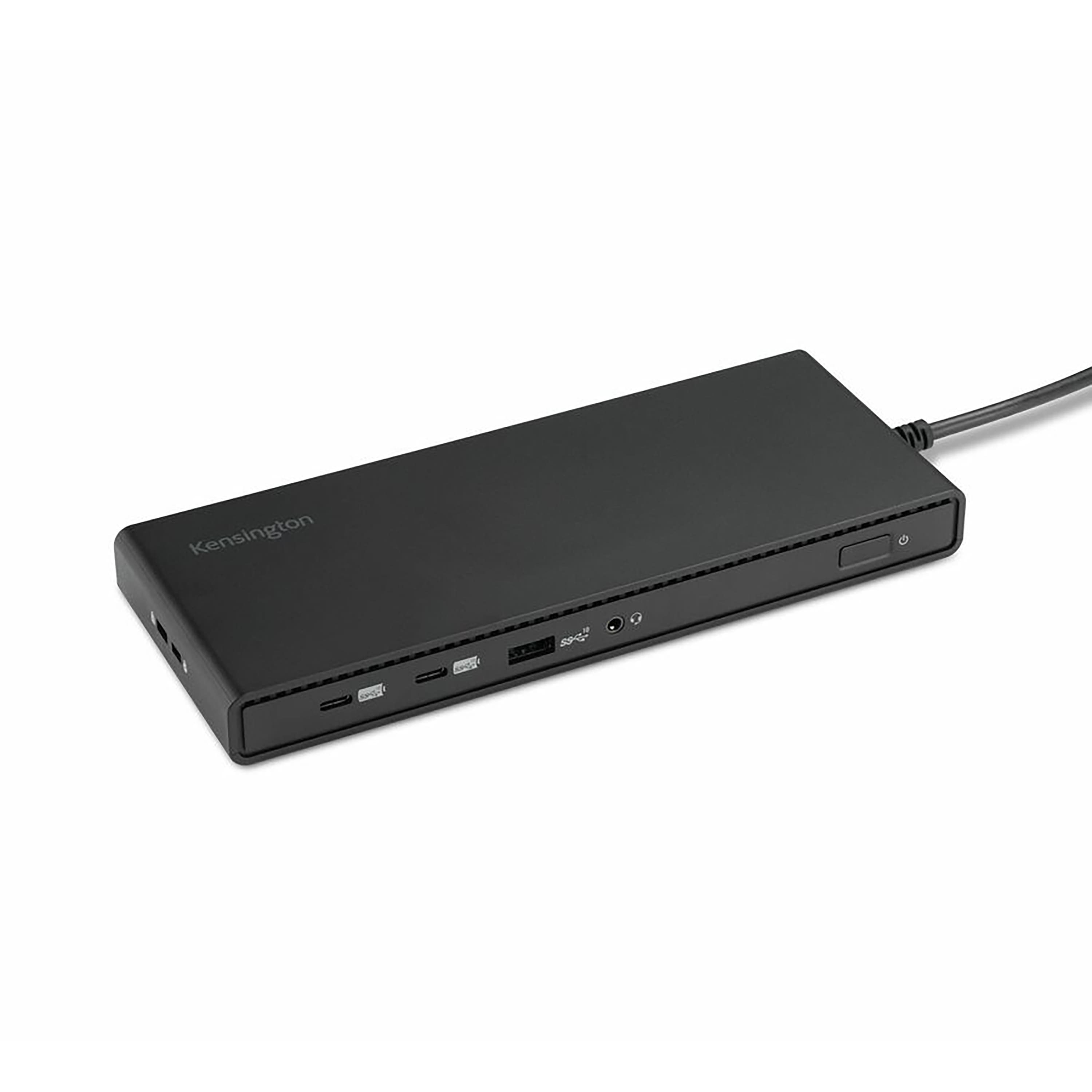 Front. Kensington - SD4842P-EQ USB-C Triple Video Driverless Docking Station - Black.