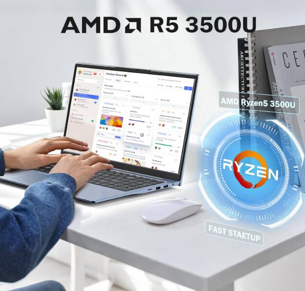 AMD Ryzen 5 3500U  
Iarua Crrvps Kanban  
Bnard  
AR: A  
AMD Ryzen5 3500U  
FAST STARTUP