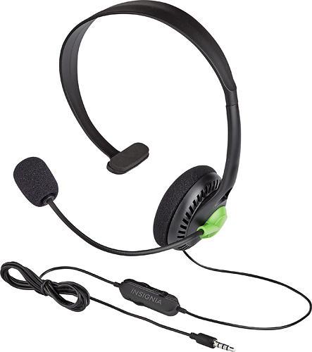 Insignia™ - Wired Chat Headset for Xbox One - Black