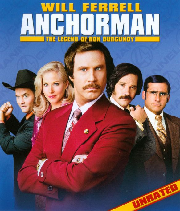  Anchorman: The Legend of Ron Burgundy [Unrated, Uncut &amp; Uncalled For!] [Blu-ray] [2004]