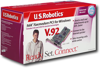 Details about   US Robotics USR2980-OEM  V92 Low Profile PCI Datafax Modem 1 X RJ-11 56KBPS 