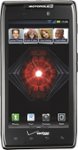 Front Standard. Motorola - DROID RAZR MAXX 4G LTE Cell Phone - Black (Verizon Wireless).