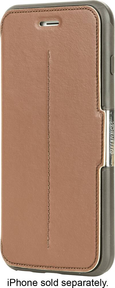 Front. OtterBox - Folio Case for Apple® iPhone® 6 Plus and 6s Plus - Brown.