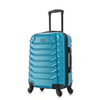 Front. InUSA - Endurance Lightweight Hardside Spinner Luggage 20" Carry-On - Teal.
