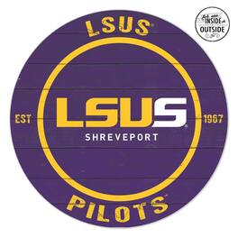 Jardine - LSU Shreveport Pilots 20" x 20" Indoor/Outdoor Circle Sign - Purple