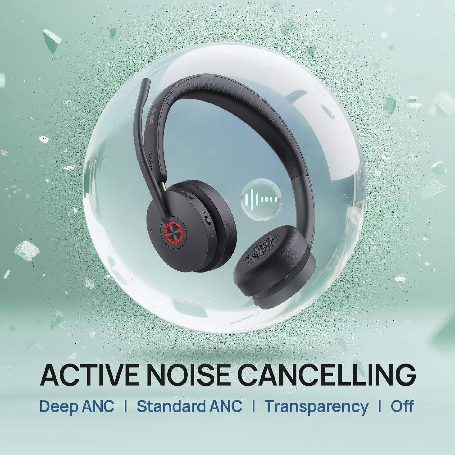 ACTIVE NOISE CANCELLING  
Deep ANC | Standard ANC | Transparency | Off