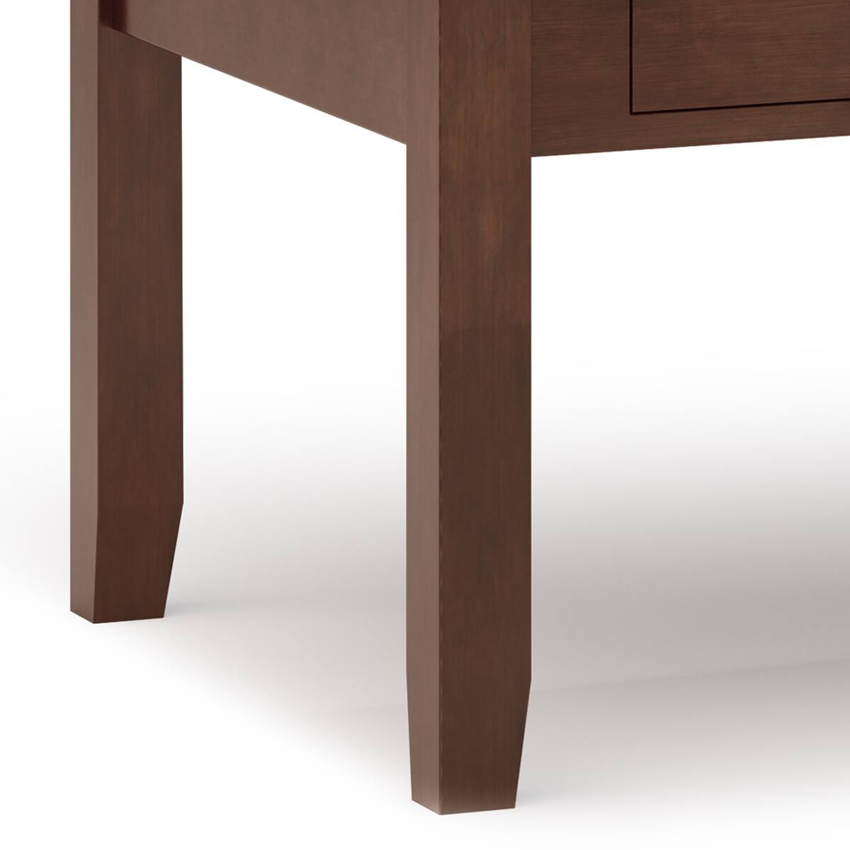 Alt View 5. Simpli Home - Artisan 46 inch Coffee Table with 14 inch End Tables (Set of 3) - Russet Brown.