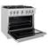 Left. ZLINE - ZLINE 36 in. Classic Dual Fuel Satin Steel Stainless Range w/ 6 Burners & Convection Oven (CDRS-36) - Stainless Steel.