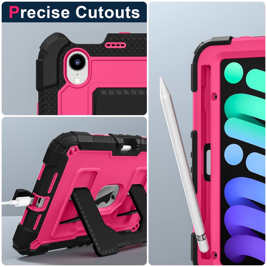 Mini Multi Active Dteck Heavy Duty Rugged Case for iPad mini 7 (A17 Pro) 2024/ Mini 6 8.3 ...