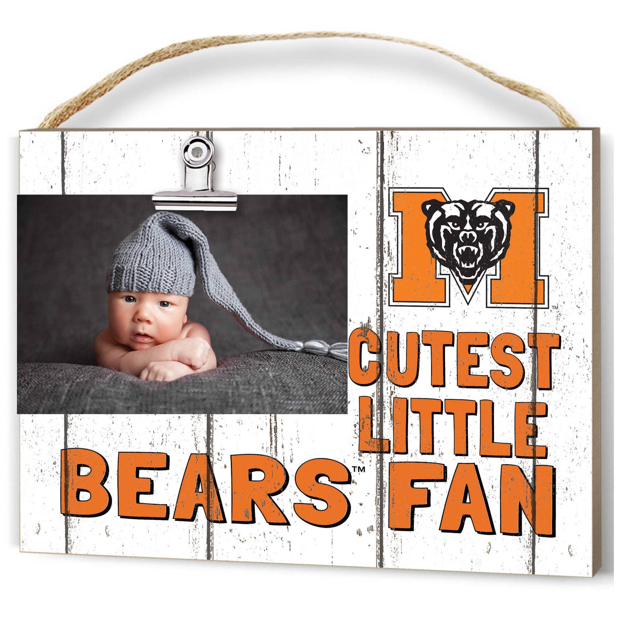 Mercer Bears 16" x 22" Cutest Little Weathered Logo Frame