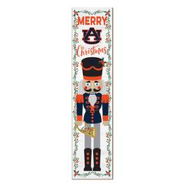 Jardine - Auburn Tigers 11" x 46" Nutcracker Holiday Leaner Sign - White