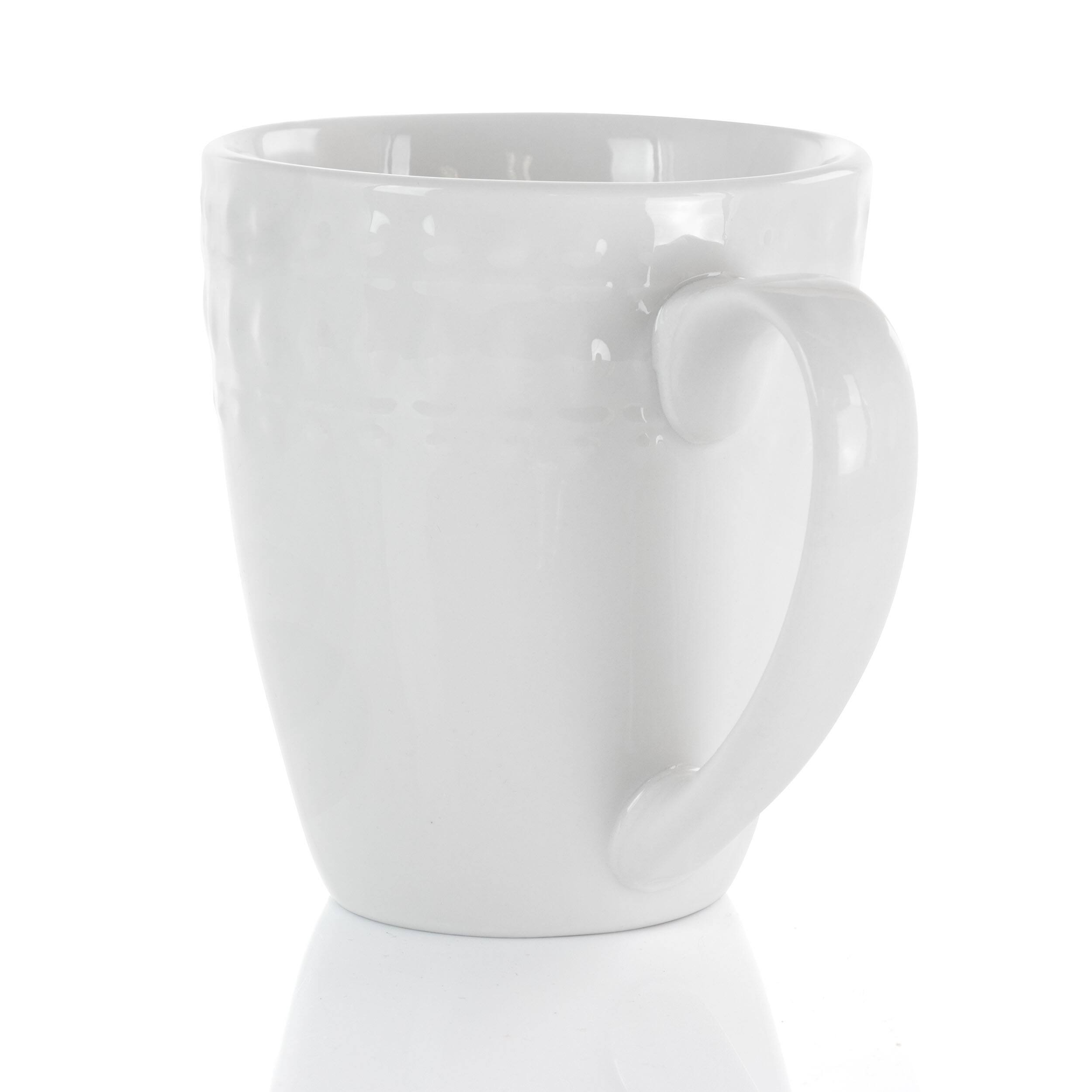 Alt View 8. Elama - Elama Cara 6 Piece 10 Ounce Porcelain Cup Set in White - White.