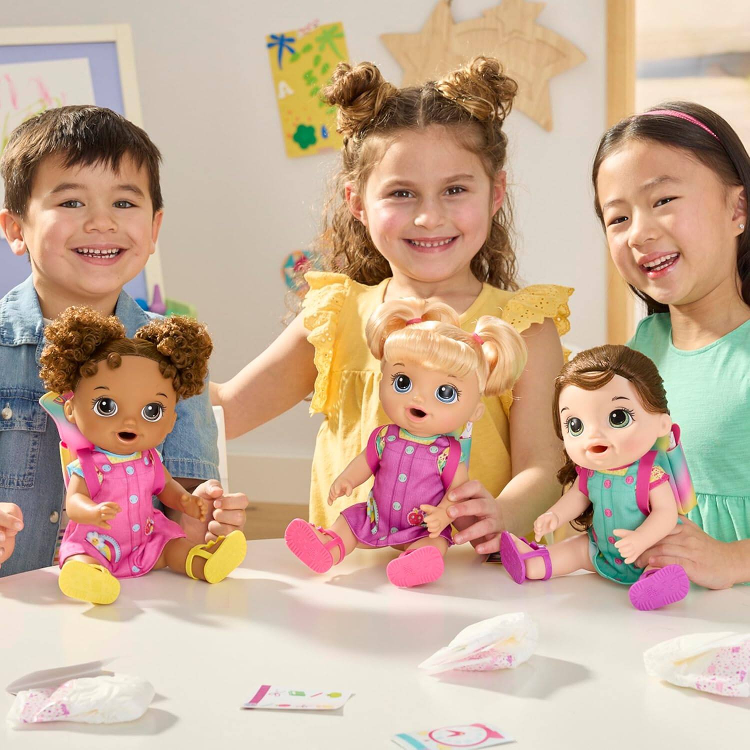 Alt View 4. Baby Alive - Baby Alive Time for School Baby Doll Set, 12 Inch, Black Hair, Ages 3+.