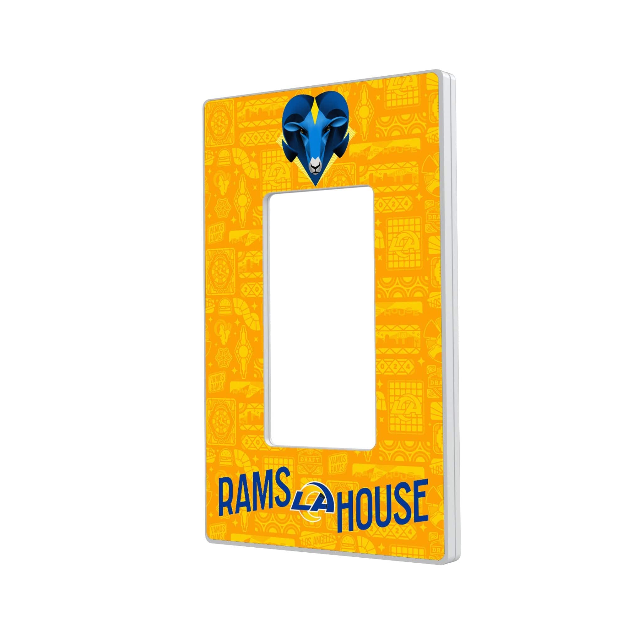 Keyscaper - Los Angeles Rams 2024 Illustrated Limited Edition Single Rocker Light Switch Plate - White price history on PriceWatchPro