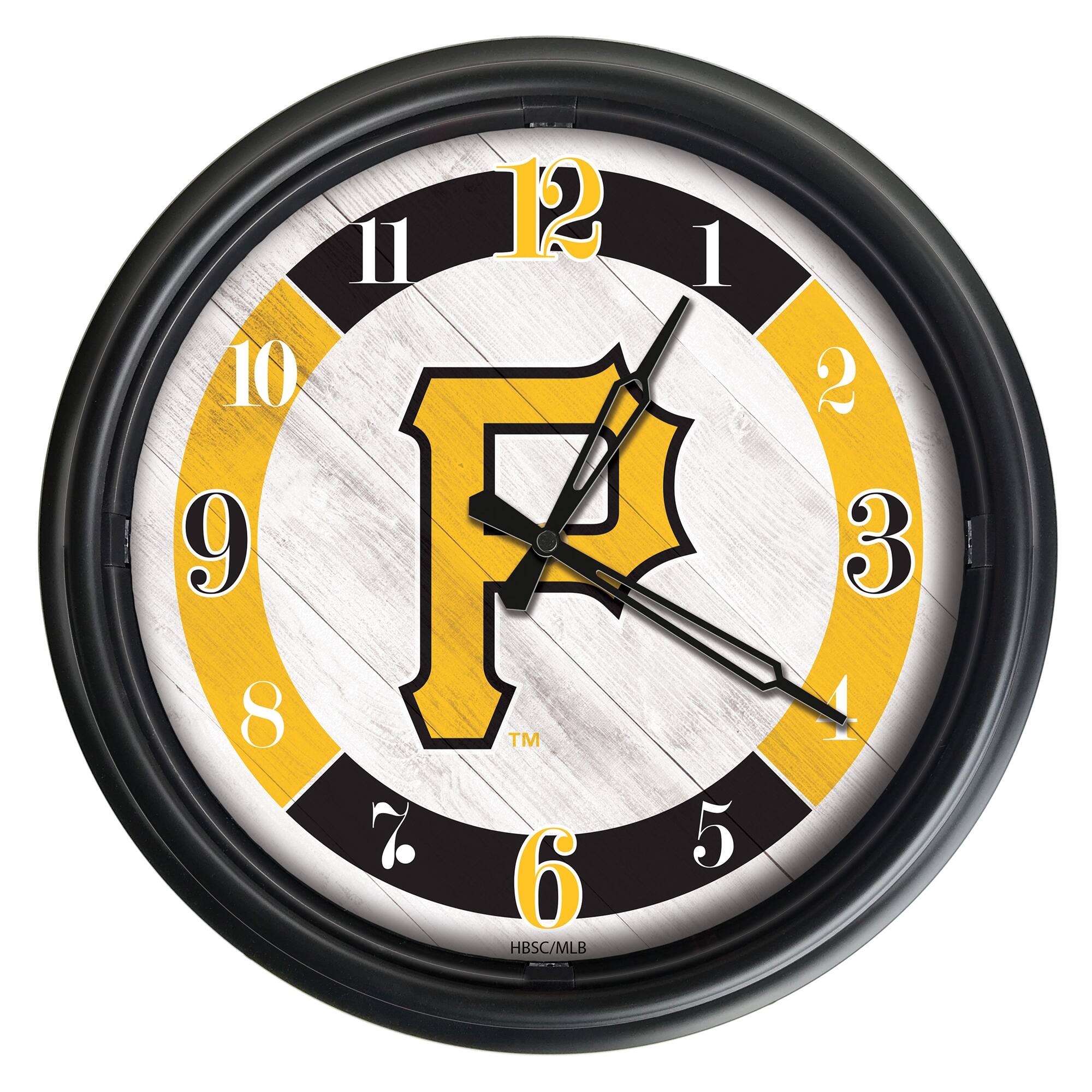 Holland Bar Stool Co. - Pittsburgh Pirates Indoor/Outdoor LED Wall Clock - Multicolor price history on PriceWatchPro