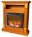 Front. Cambridge - Sienna Electric Fireplace - Teak.