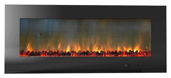 Cambridge Metropolitan 56 Wall Mount Electric Fireplace Black