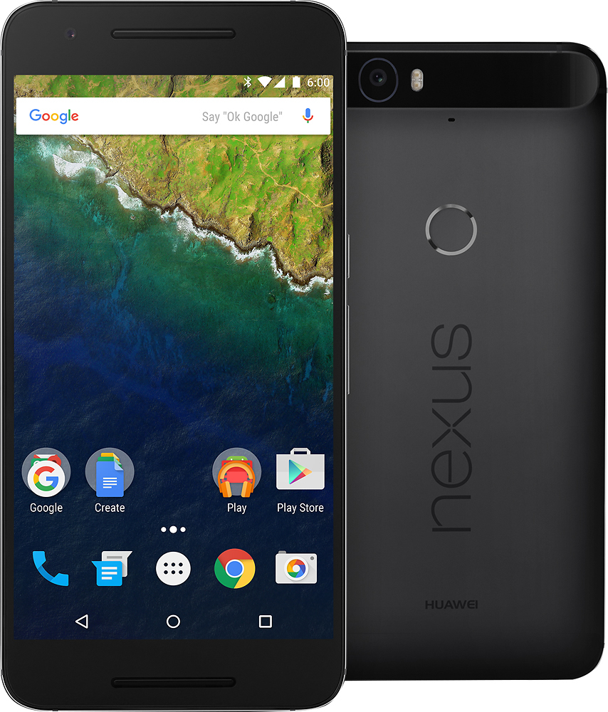 Best Buy Huawei Google Nexus 6p 4g With 32gb Memory Cell Phone Unlocked Graphite 51097231