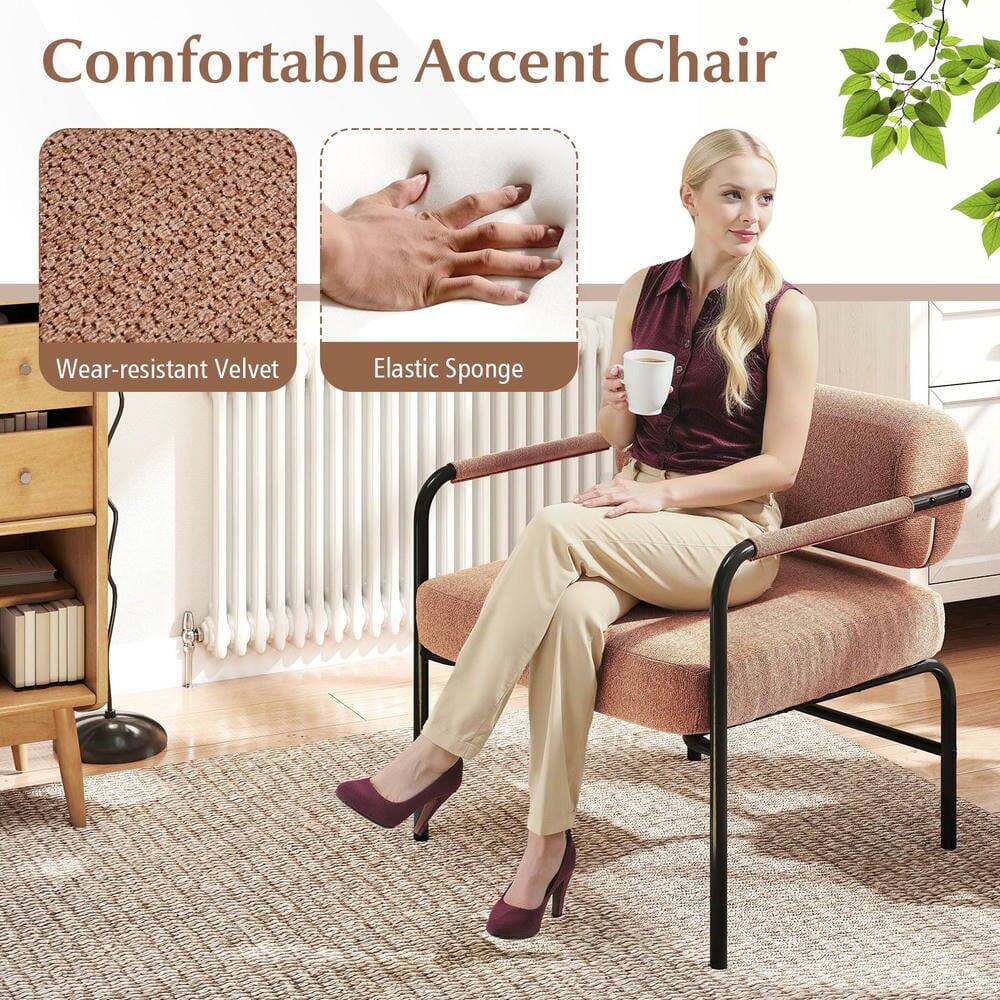 Comfortable Accent Chair

- Wear-resistant Velvet
- Elastic Sponge