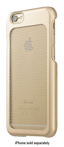 Front. IOM - Cool Mesh Case for Apple® iPhone® 6 and 6s - Gold.