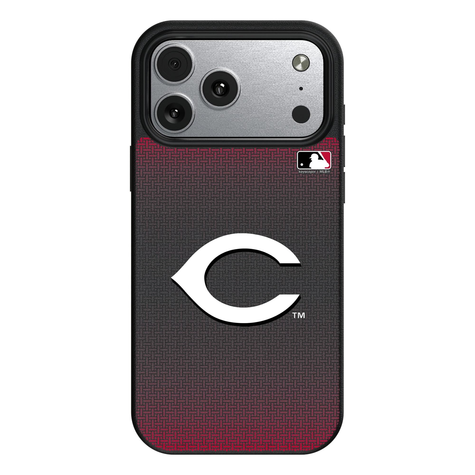 Keyscaper - MLB - Cincinnati Reds Linen Logo iPhone Magnetic Bump Case - 17 Pro - Black price history on PriceWatchPro