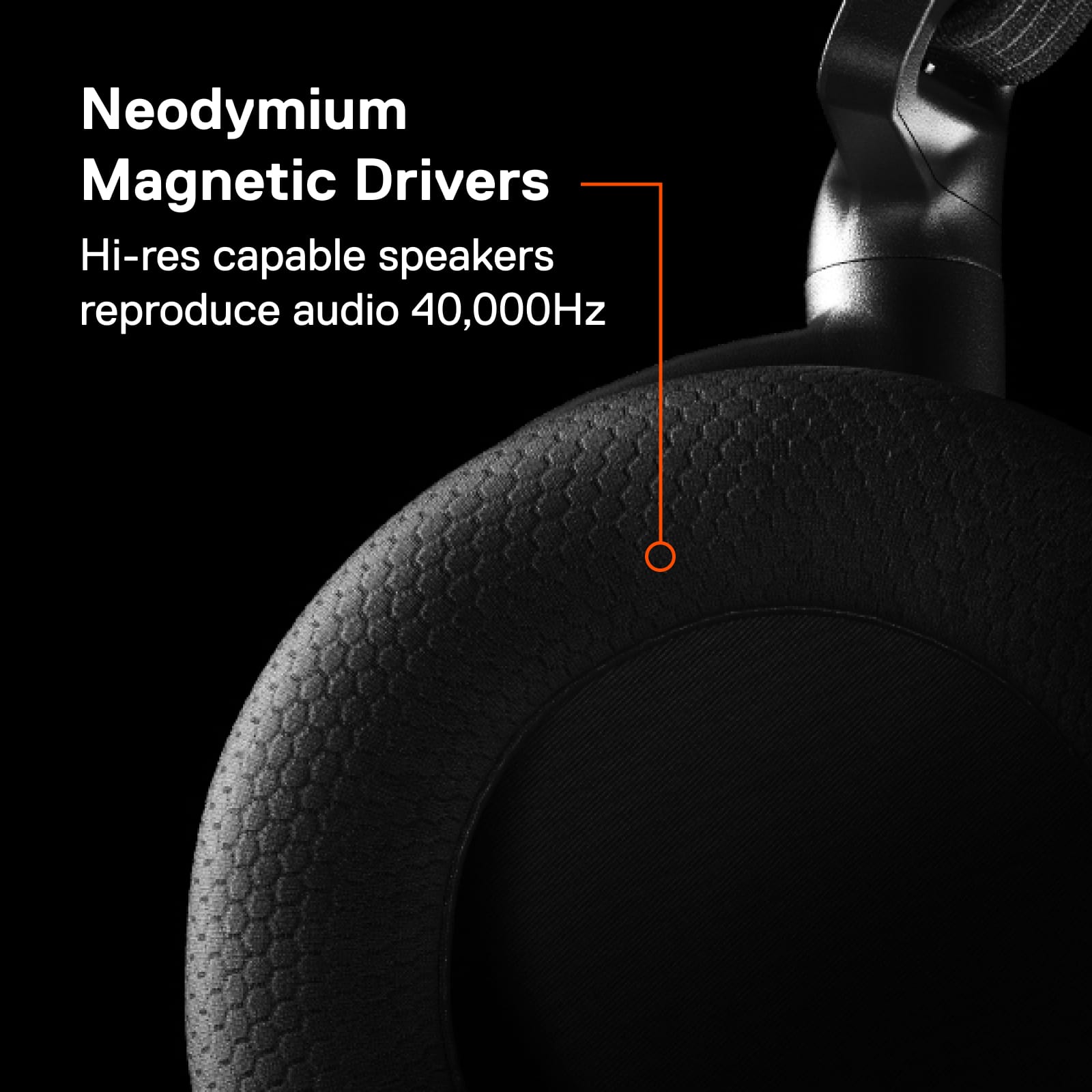 Neodymium Magnetic Drivers: Hi-res capable speakers reproduce audio up to 40,000Hz.
