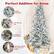 Perfect Addition for Xmas: White Flocking, 1107 Branch Tips, 47 Natural Pine Cones, 350 Warm White Incandescent Lights, UL UL588 Certification.