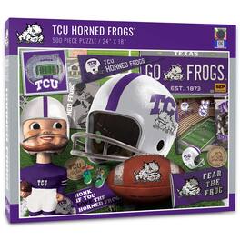 YouTheFan - TCU Horned Frogs 500-Piece Retro Series Puzzle - Multicolor