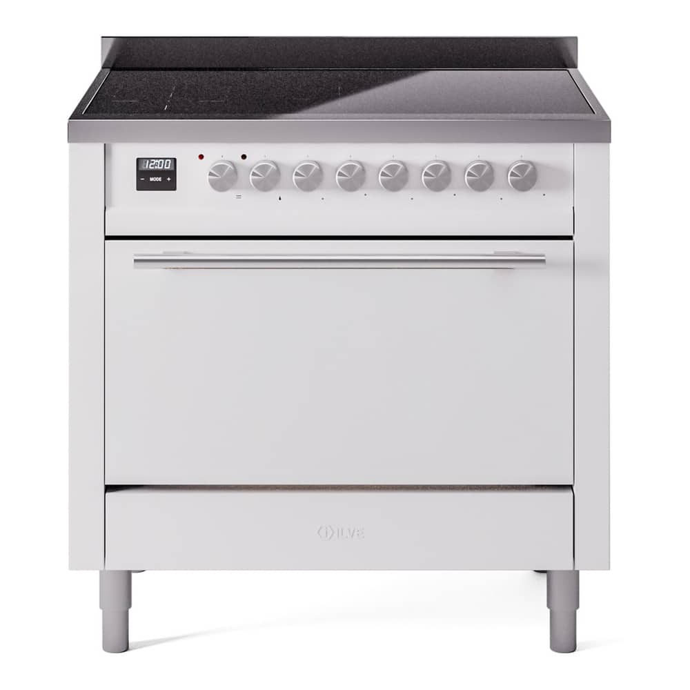ILVE - Professional Plus II 36 inch Induction Range with 6 Induction Elements - White