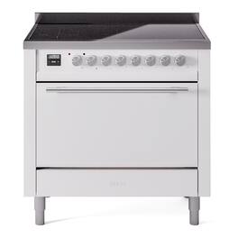 ILVE - Professional Plus II 36 inch Induction Range with 6 Induction Elements - White