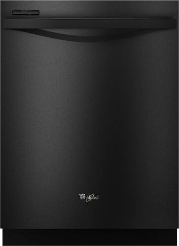 Front Standard. Whirlpool - Gold Series 24" Tall Tub Built-In Dishwasher - Black.