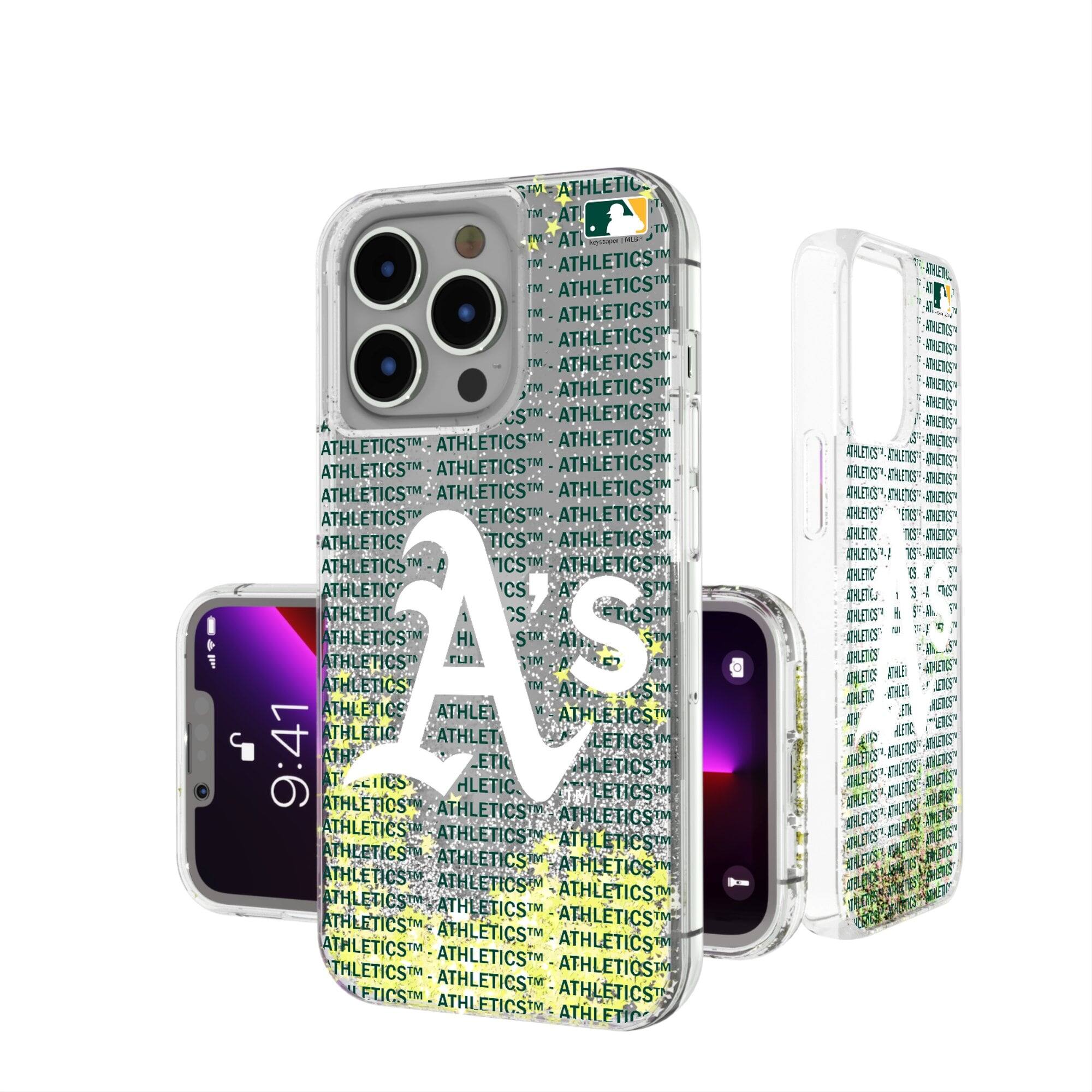 Keyscaper - MLB - Athletics iPhone Text Backdrop Design Case - 16 Pro Max - Multicolor price history on PriceWatchPro
