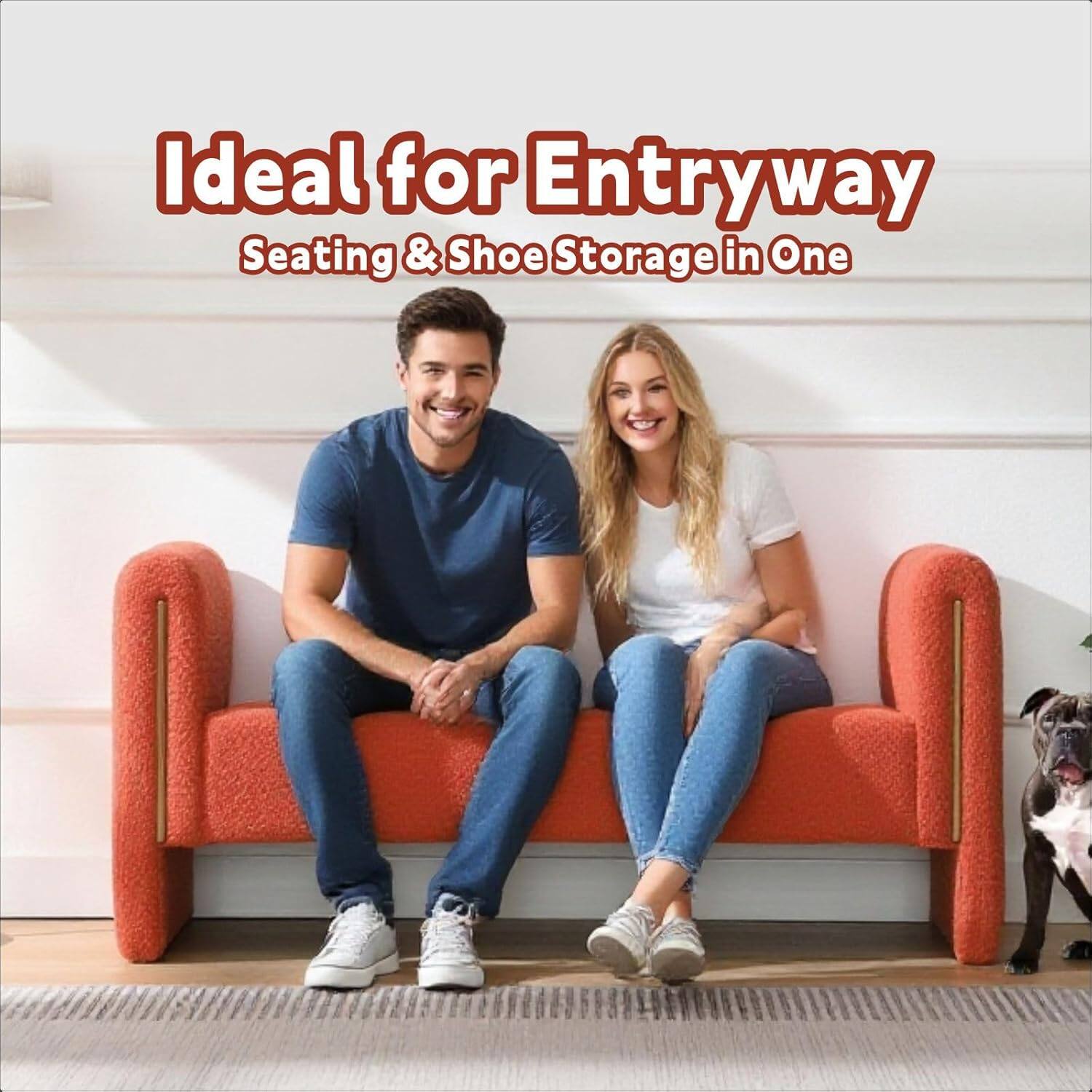 Ideal for Entryway  
Seating & Shoe Storage in One