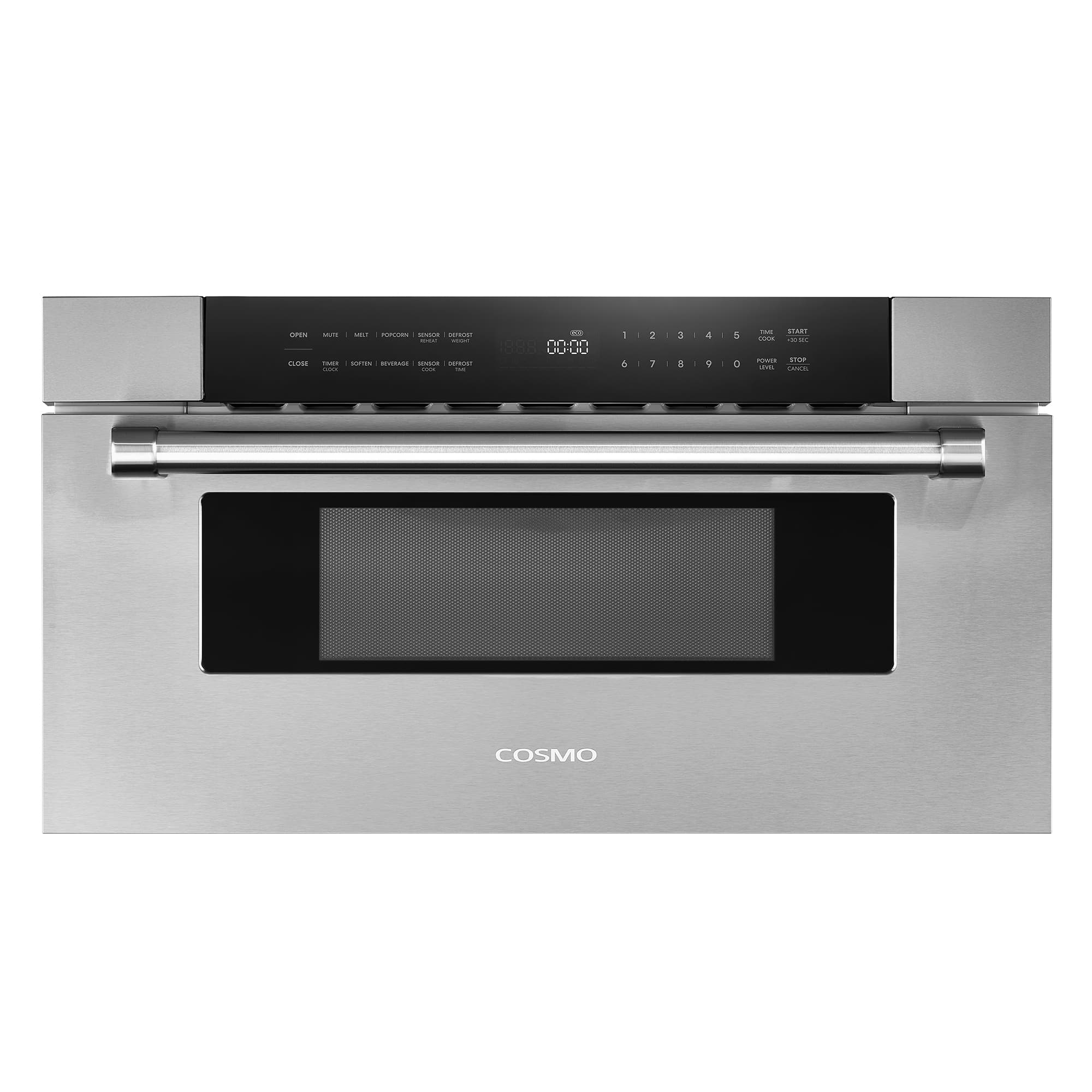 COSMO - COS-MWD3012GSS 30 in. Haven Collection 1.2 cu. ft. Built-in Microwave Drawer, Presets, Touch Controls, Defrosting Rack - Stainless Steel
