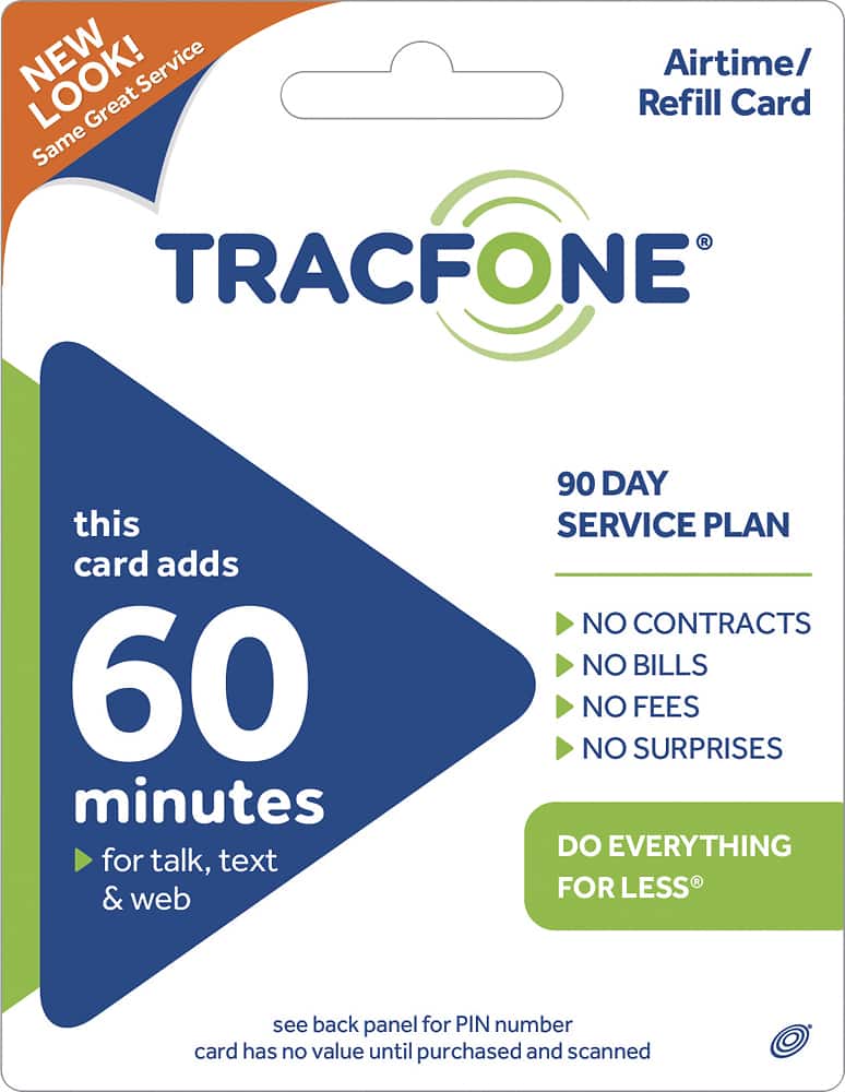 Front. TracFone Wireless - 60-Minute Prepaid Card - Green.