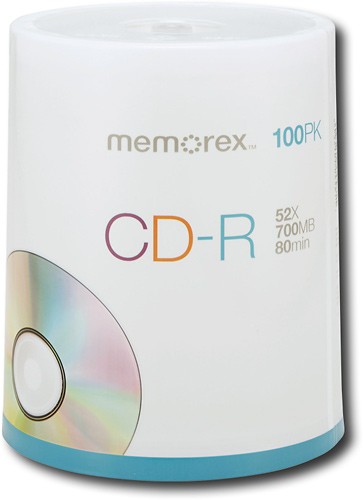  Memorex - 100-Pack 52x CD-R Disc Spindle
