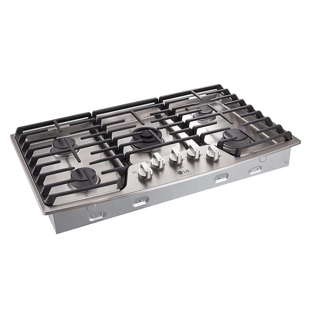 Left View: Natural Gas To LPG Conversion Kit for Viking Gas Cooktops - Gold