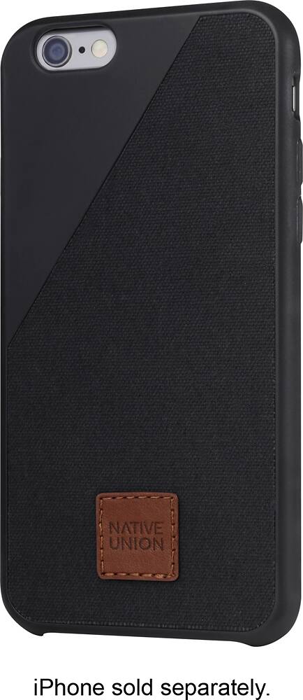 Front. Native Union - Clic 360 Back Cover for Apple iPhone 6 Plus and 6s Plus - Black.