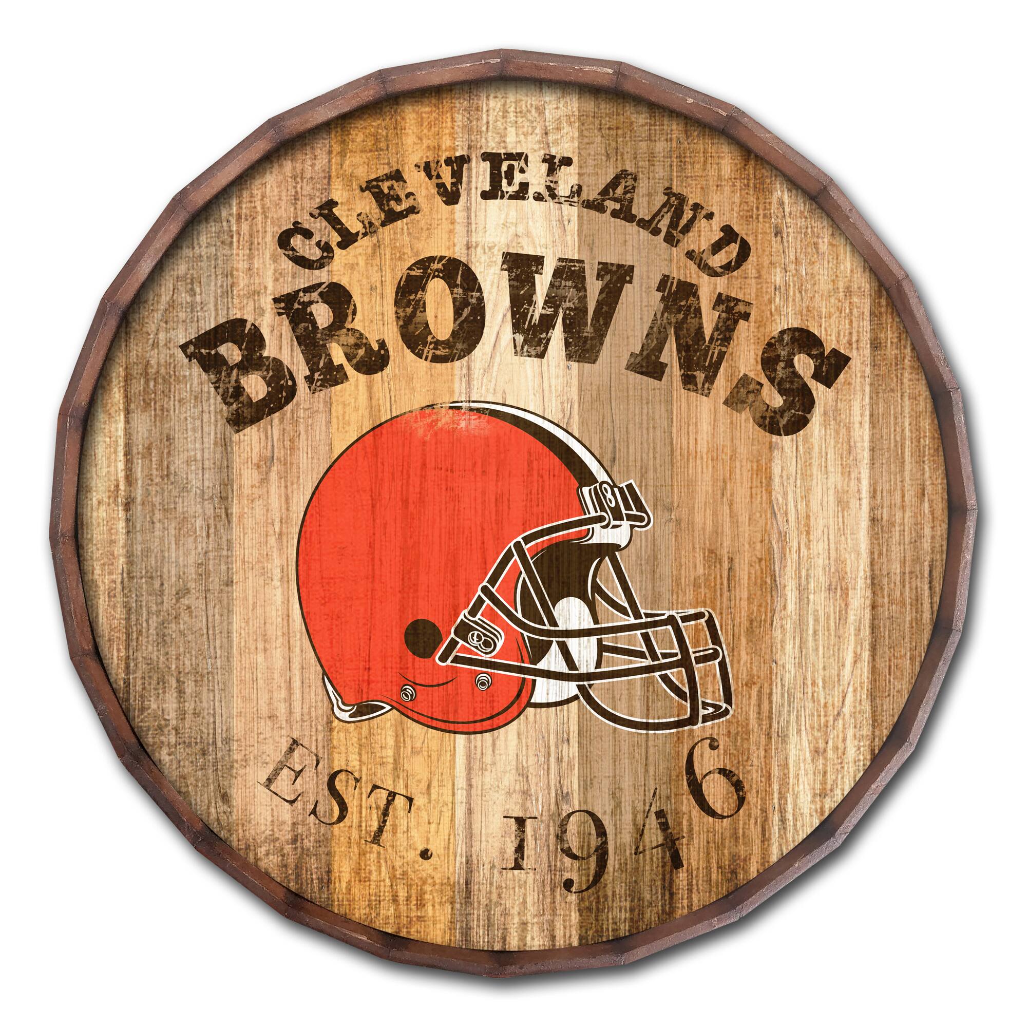 Cleveland Browns 24'' Established Date Barrel Top
