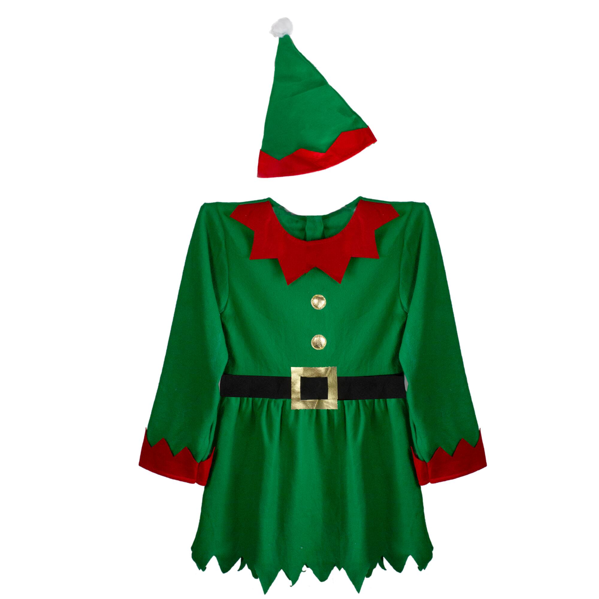 Alt View 3. Northlight - Women's Elf costumeIncludes dress and hat size:M - Green.