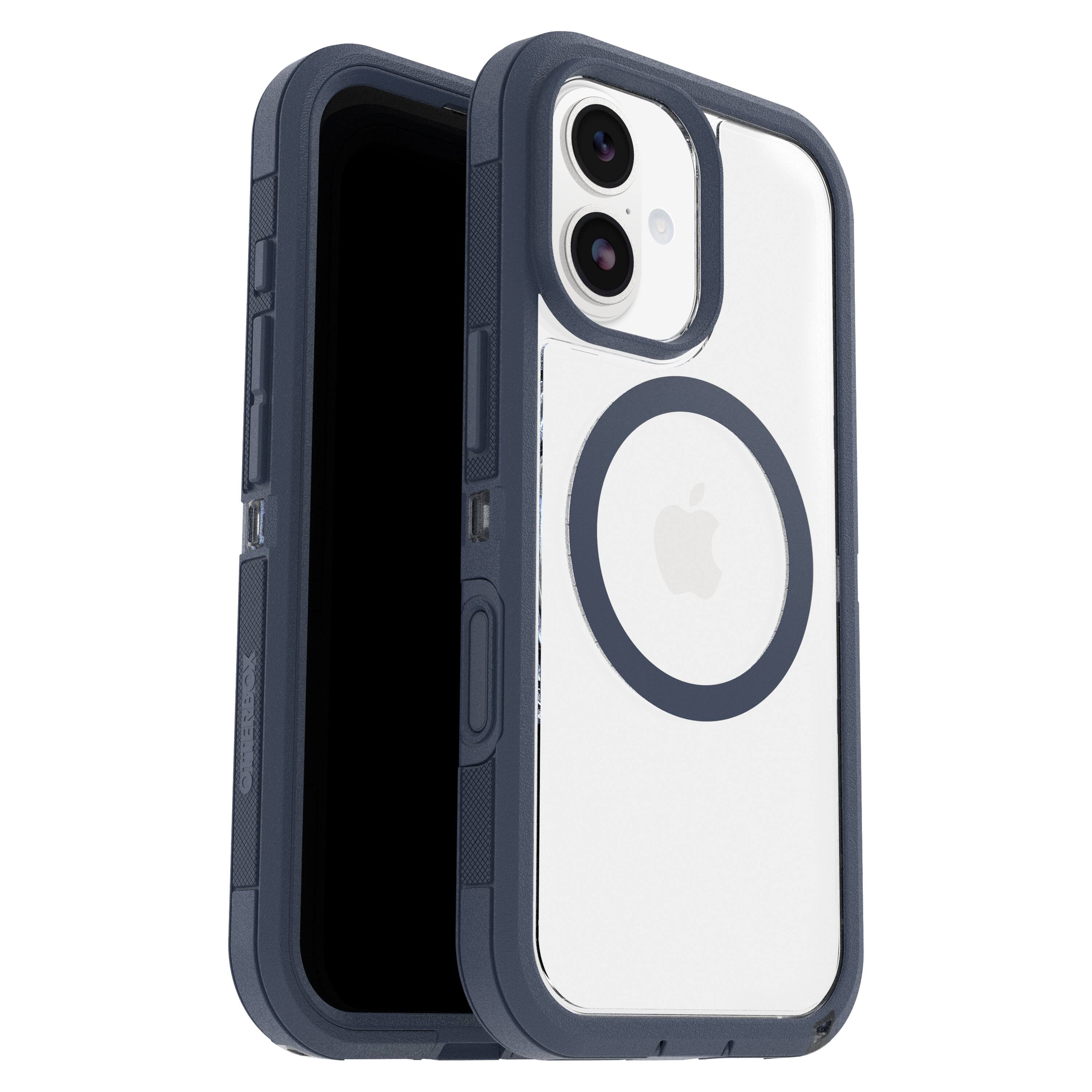 Front. OtterBox - Defender Series Pro XT Hard Shell for Apple iPhone 17 - Blue.