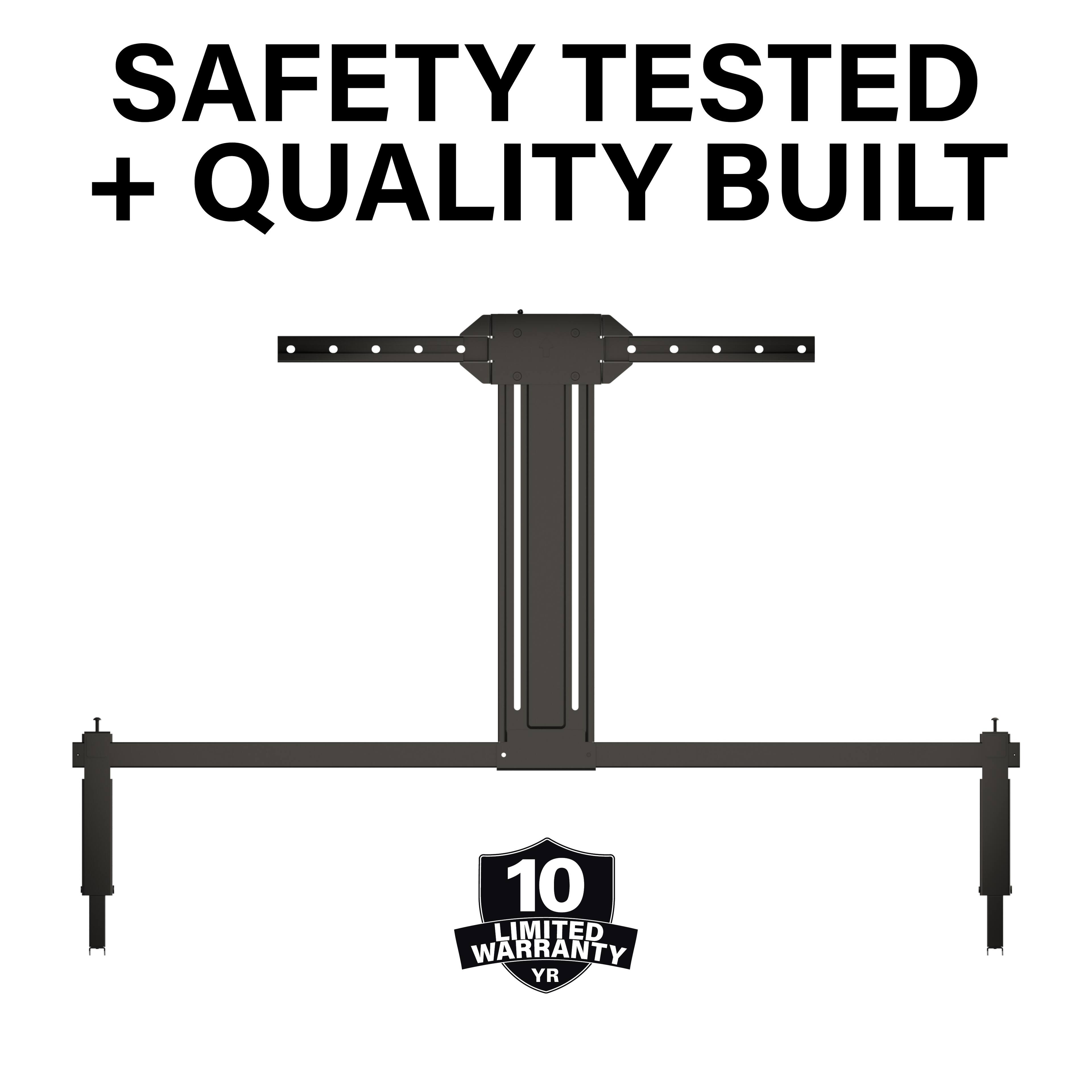 SAFETY TESTED + QUALITY BUILT  
10 LIMITED WARRANTY YR