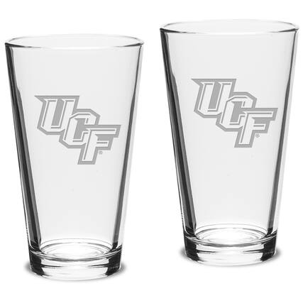 Front. Jardine - UCF Knights 16oz. 2-Piece Classic Pub Glass Set - Multicolor.