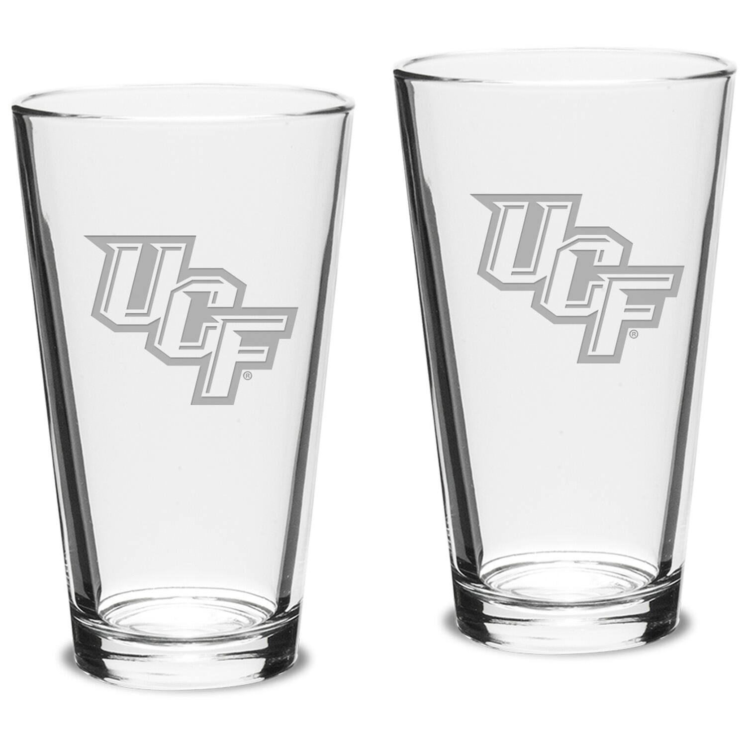 Front. Jardine - UCF Knights 16oz. 2-Piece Classic Pub Glass Set - Multicolor.